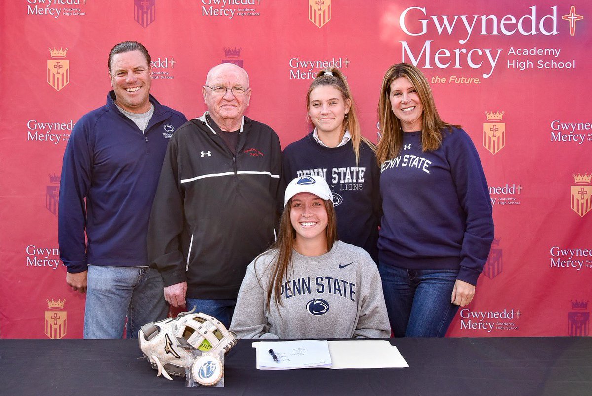it’s official 💙🤍WE ARE🦁 #PennState #softball