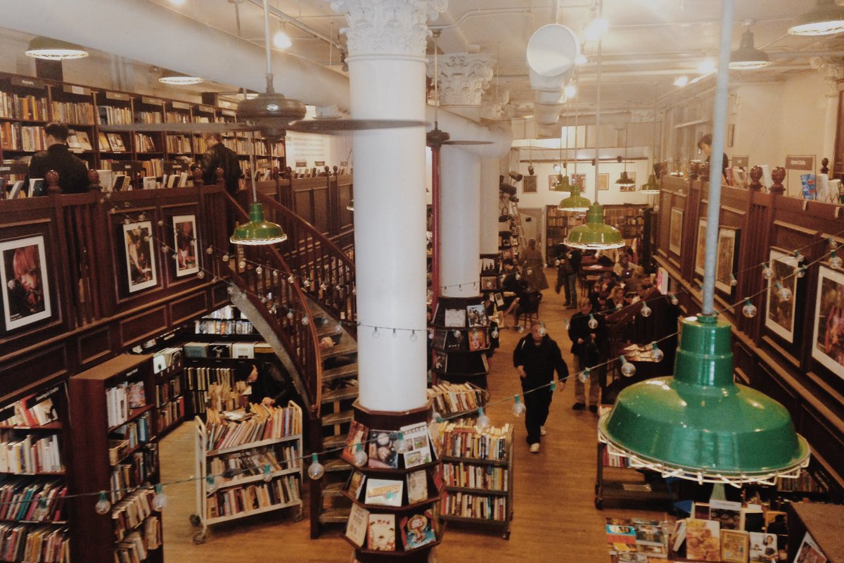 bethanyelarson's tweet photo. I see you, Housing Works Bookstore. #AllTooWellTheShortFilm https://t.co/mo2LkziQ34