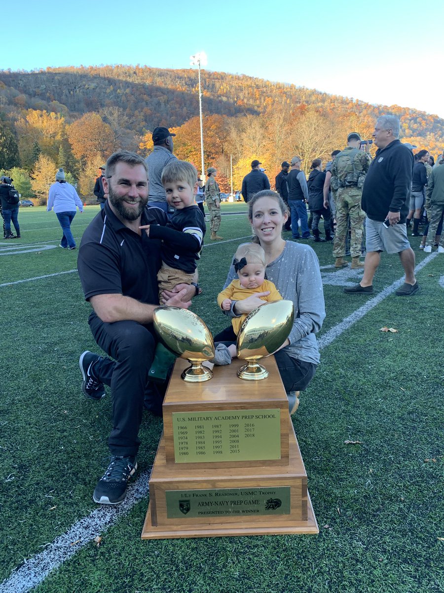 Only an Army team would finish a 2-minute drill with a fullback dive to win the game with 40 seconds on the clock. Proud of this gritty group and first group to beat Army JV, Air Force Prep, and Navy Prep. CIC-trifecta-champs! #GoArmy #CIC #BEATnavy