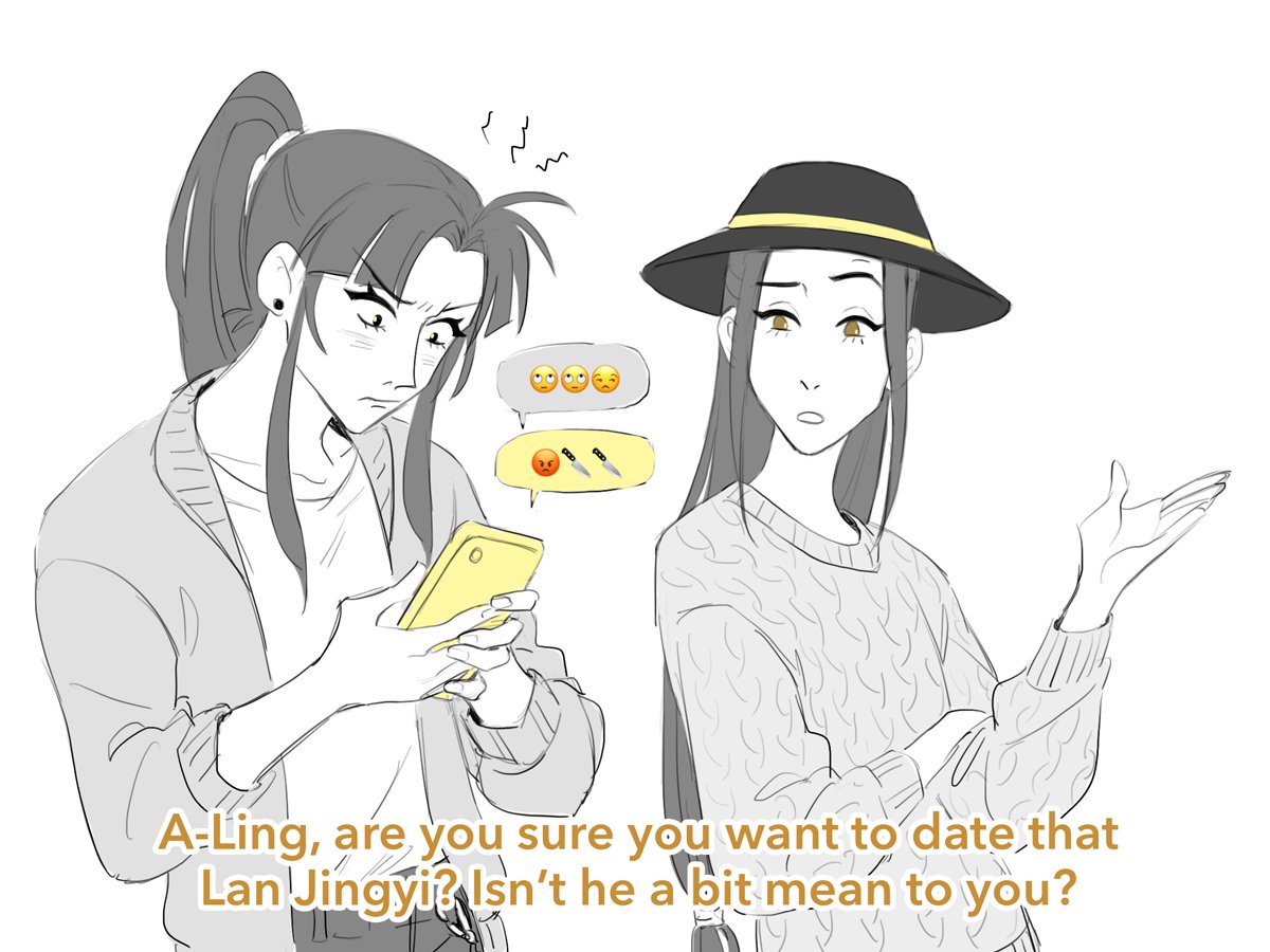 long time no chengyao family doodle comic. hang in there jin ling. it's not your fault that these are your role models 