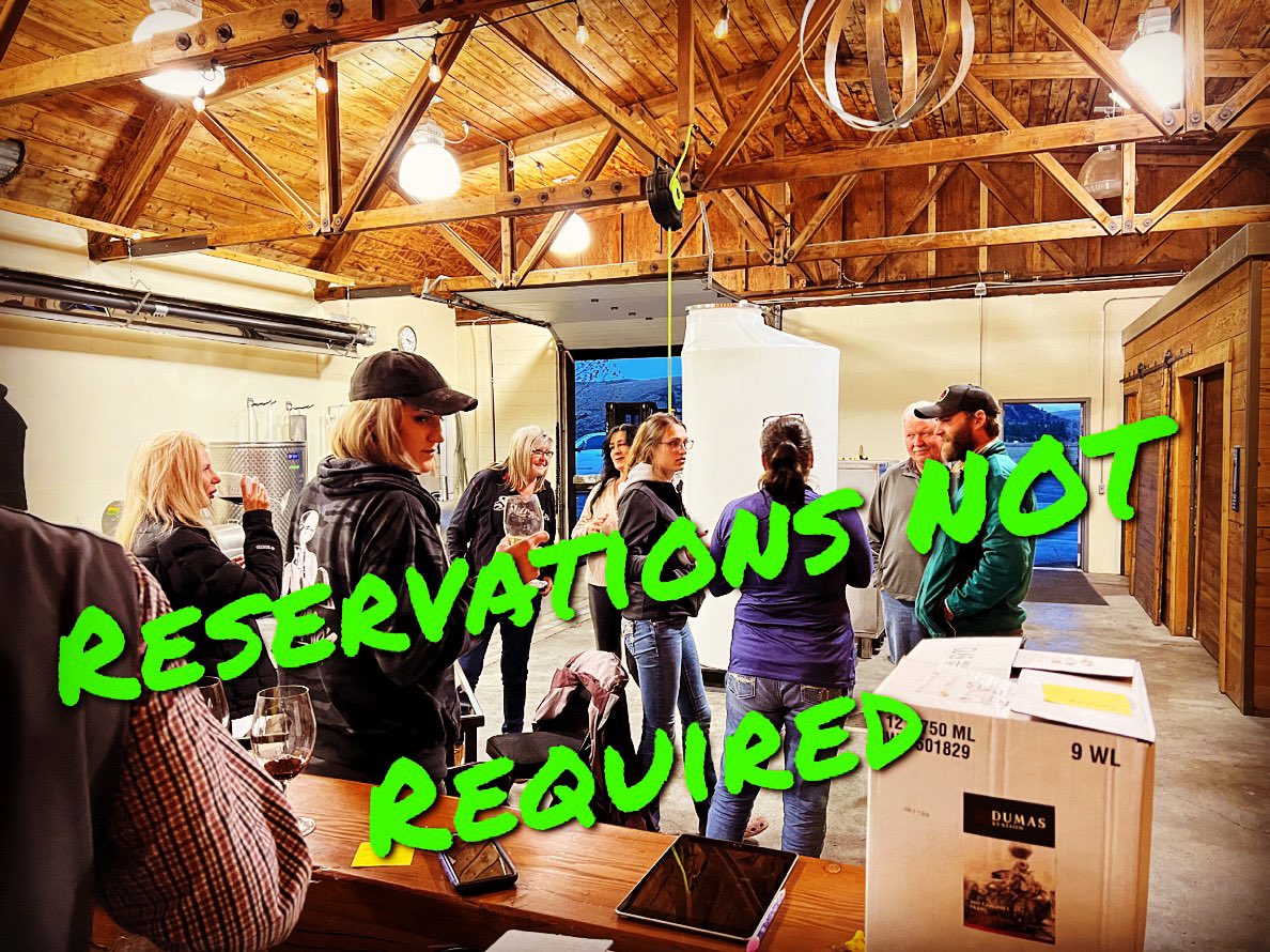 No reservation required. #winetastewallawalla #drinkmorewine #winetasting #wallawallawine #cheers