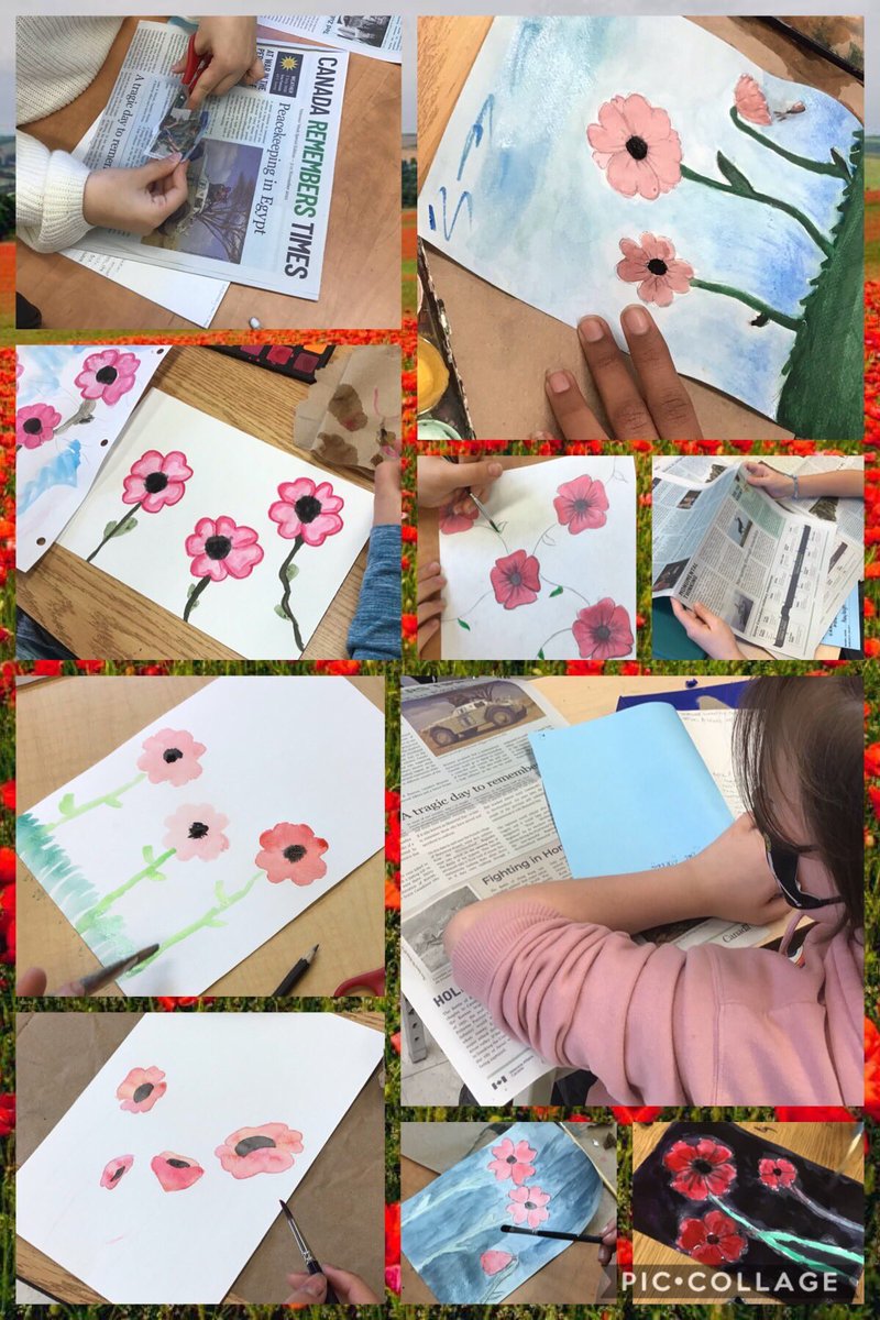 For Veterans’ Week we learned about Vimy Ridge, discussed the origin and meaning of the poem In Flanders Fields, reflected on a variety of articles in our writing journals, and painted water colour poppies. And, we participated in our virtual Remembrance Day assembly.❤️