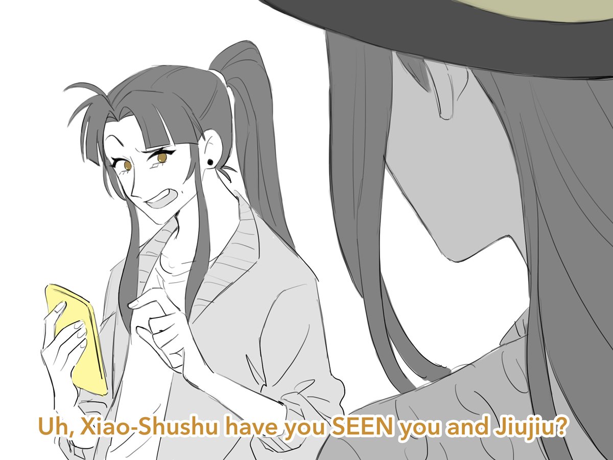long time no chengyao family doodle comic. hang in there jin ling. it's not your fault that these are your role models 