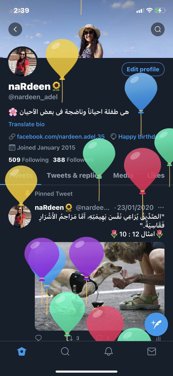 nardeen_adel's tweet photo. My lovely momment ♥️🎈 https://t.co/t0at2YFFAf