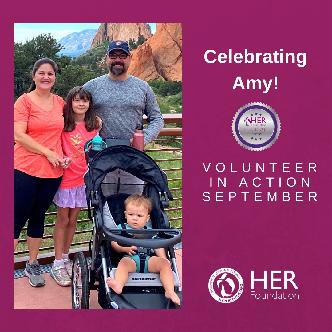 HGmoms's tweet photo. Amy is our September Volunteer In Action at the HER Foundation. Thank you for all you do to support others, Amy! You can read #HERstory: https://t.co/kfcvYnZonH.
#volunteering #hyperemesisgravidarum #pregnancy #support #volunteerinaction #HERFoundation https://t.co/NWfgQ9Shxh