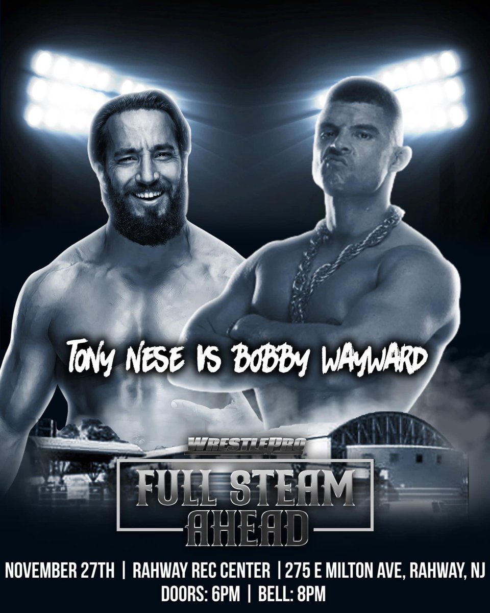 WrestlePro's tweet photo. 🚨 MARKO STUNT OUT, TONY NESE IN !🚨

Unfortunately, Marko Stunt is unable to attend our event on 11.27. “The Premier Athlete” Tony Nese has stepped in and will have a rematch against Bobby Wayward!

🚨🔥 LIVE ON FITE TV 🔥🚨

🎫Tickets Available at https://t.co/YRkmPOxu3Z🎫 https://t.co/bWzF47lAWA