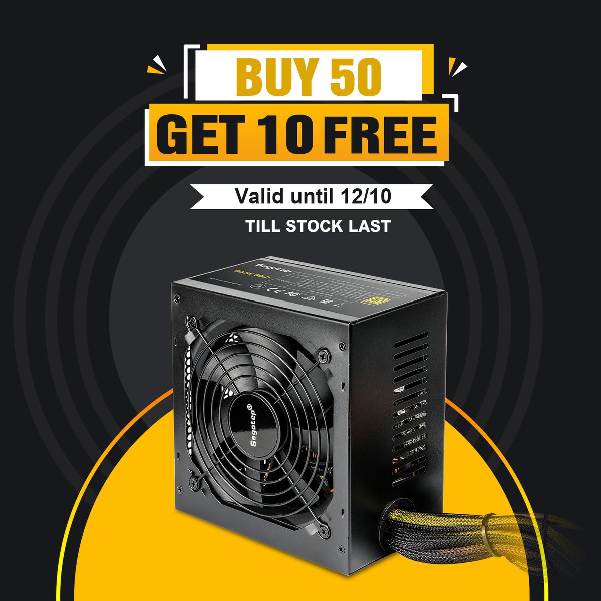 VetrooUS's tweet photo. 🔥Buy 50 get 10 FREE🔥
It's time to update your power supply🔋
Get the promo👇
👝wholesale@vetroo.com
⚡️#600W Non-Modular Gaming #PowerSupply⚡️
📌80 PLUS GOLD Certified, 600-watt power supply provides ultra-high power efficiency of 90% at typical load.
#buy50get10  #vetroo #PSU https://t.co/VdFXFgi5Jb