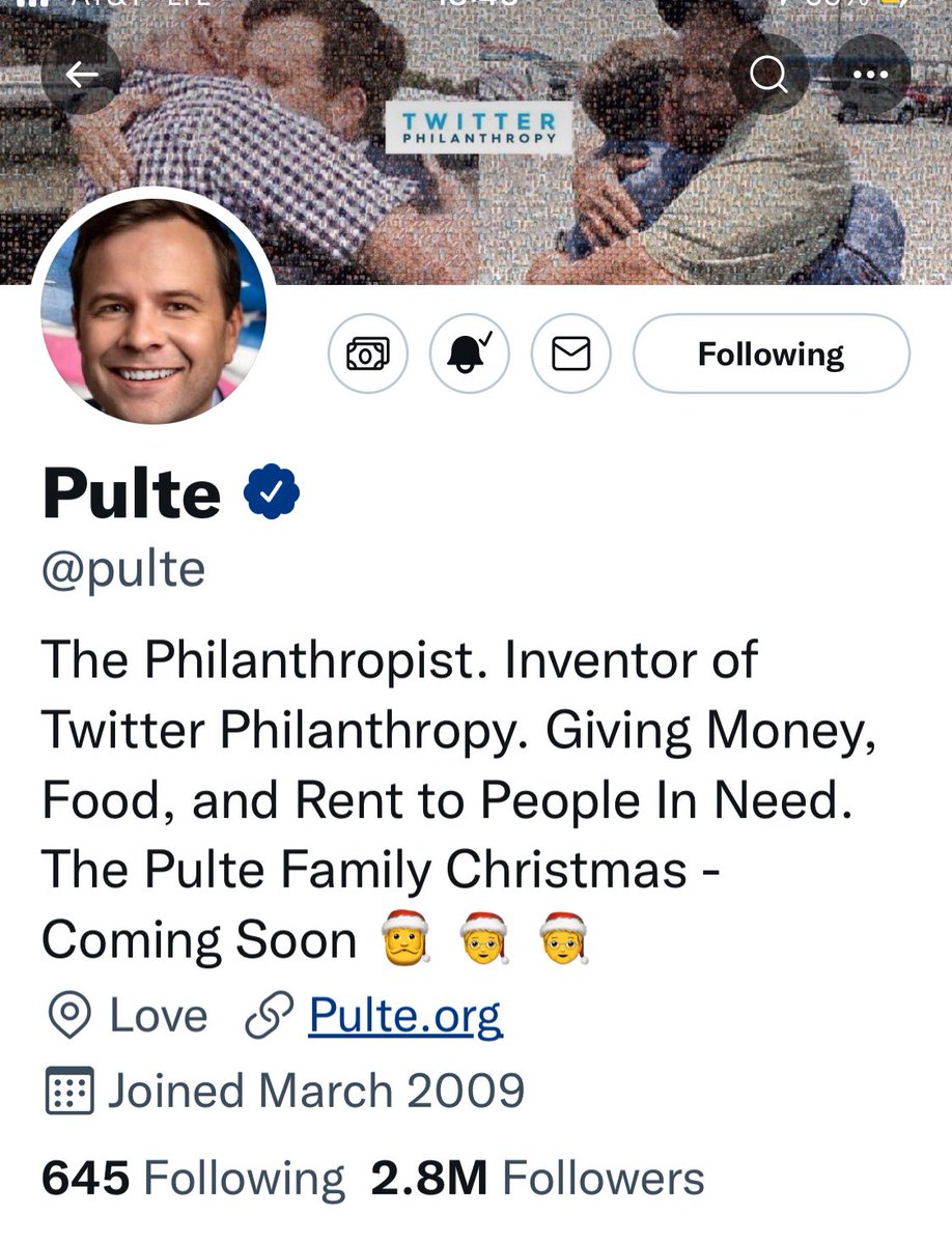 OpsManJoe's tweet photo. RT if you’ve been blessed by @pulte with anything. #Pulte #teamgiving
Hey @pulte 👍🙏🏻❤️
💰 💰 💰
#followbackfriday
🌎
☮️
🔽🔽🔽🔽🔽
https://t.co/az7De4l7Qn https://t.co/8R8IojZ6gb