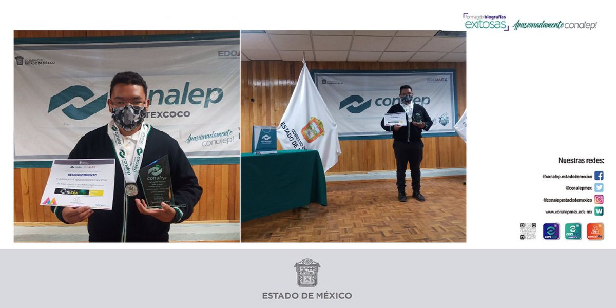 ConalepTexcoco_'s tweet photo. Felicitamos a Alejandro Hernández, por obtener el segundo lugar del concurso "Recicla tu Idea", que se llevo acabo en #ExpoTalento2021 #DespegandoIdeas @Conalep_Edomex #ApasionadamenteCONALEP https://t.co/4jMQ5XwcUI