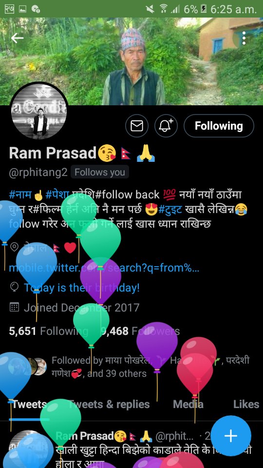 Mamatapokhrel8's tweet photo. जन्मदिनको धेरै धेरै शुभकामना छिमेकी 🎂
आटेका सोचेका सबै काम पूरा हुँदै जाउन 🎂
दुख के हो तेस्लाई भुली जानू
हासेर जिन्दगी बिताउनु ,🎂🎂
फेरि पनि जन्मदिनको धेरै धेरै शुभकामना @rphitang2 https://t.co/lyrYV2AP9e