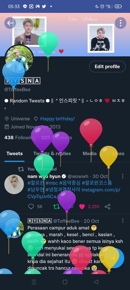 ToffeeBee's tweet photo. I got balloons today 🤣🤣 https://t.co/5ScFjQ4lnQ
