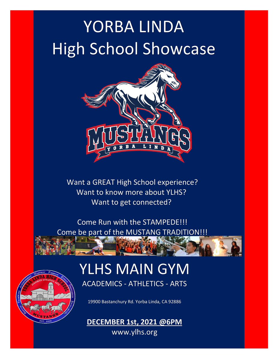 YLHSPTSA's tweet photo. 📣Calling ALL Future Mustang Parents &amp; Students!! 
There comes a time when we all CHOOSE to be part of the Mustang Tradition!! Come and experience the Mustang Way!♥️💙

Come RUN with the STAMPEDE!
https://t.co/uK2VTueqcv

Youtube link: 
https://t.co/uK2VTueqcv https://t.co/8Me9NZSst6