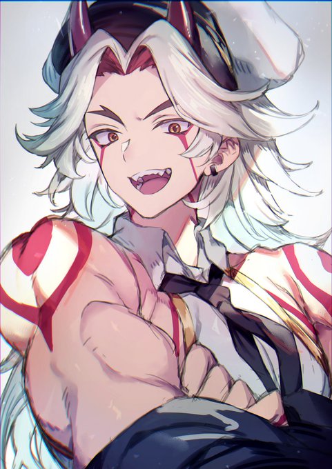 White hair, Big Boobs, Same Actor(?) Don't feel anything wrong.
#GenshinImpact 