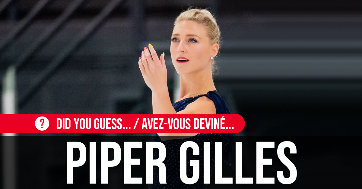 SkateCanada's tweet photo. And the answer is Olympian Piper Gilles! Did you watch her, and Paul take home the gold at #SCI21??
//
Et, la réponse est l’olympienne Piper Gilles! L’avez-vous vue, avec Paul, remporter la médaille d’or aux #IPC21 ?? https://t.co/glIE1Prr81