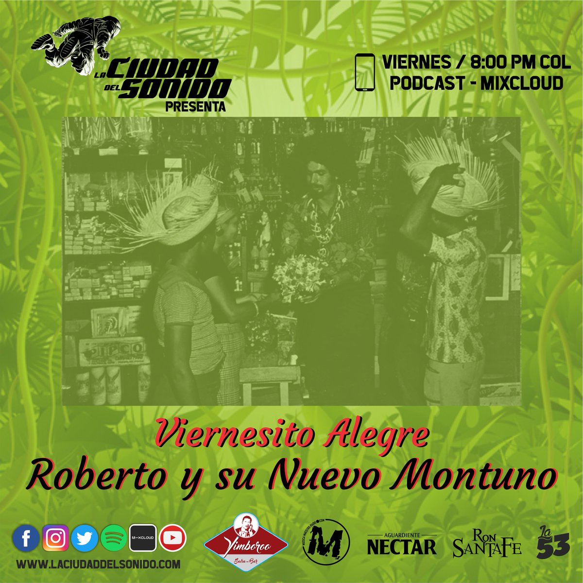 juaneclectik's tweet photo. Comienza #ViernesitoAlegre 🎉
Hoy, un recorrido musical a través de la discografía de Roberto y su Nuevo Montuno ... ¡No te lo pierdas! 🎧
Escucha el #Podcast dando click aquí ►►
https://t.co/CuaA9EWta2 https://t.co/XWk50EmdcG