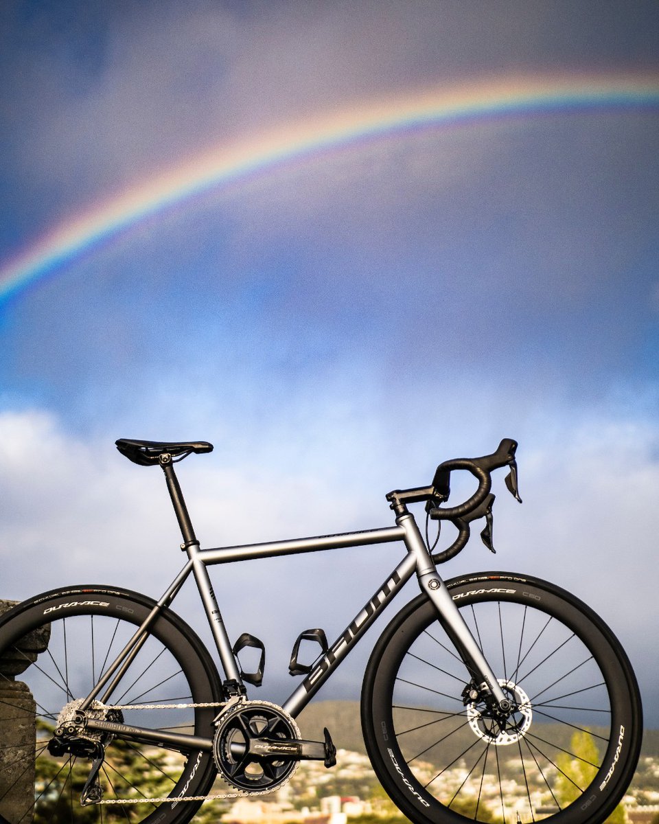ShimanoOZ's tweet photo. Who's spotted one of our special @baumcycles DURA-ACE #R9200 bikes at their local? 😍🌈🚲

📷 @McbeardBeardy 

#DuraAce #Di2 #NoCompromise #BaumCycles https://t.co/J8prgfd7xs