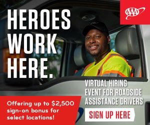 AAAKansasNews's tweet photo. VIRTUAL HIRING EVENT NOV. 16 : Love helping people on the road? #AAA is looking for Roadside Assistance Drivers in our #Topeka fleet. Enjoy competitive pay, full benefits, free AAA membership. Sign up: https://t.co/G5hD4AkEko…
#TopekaJobs #towing @TopekaWFC https://t.co/r2RWnUXylV