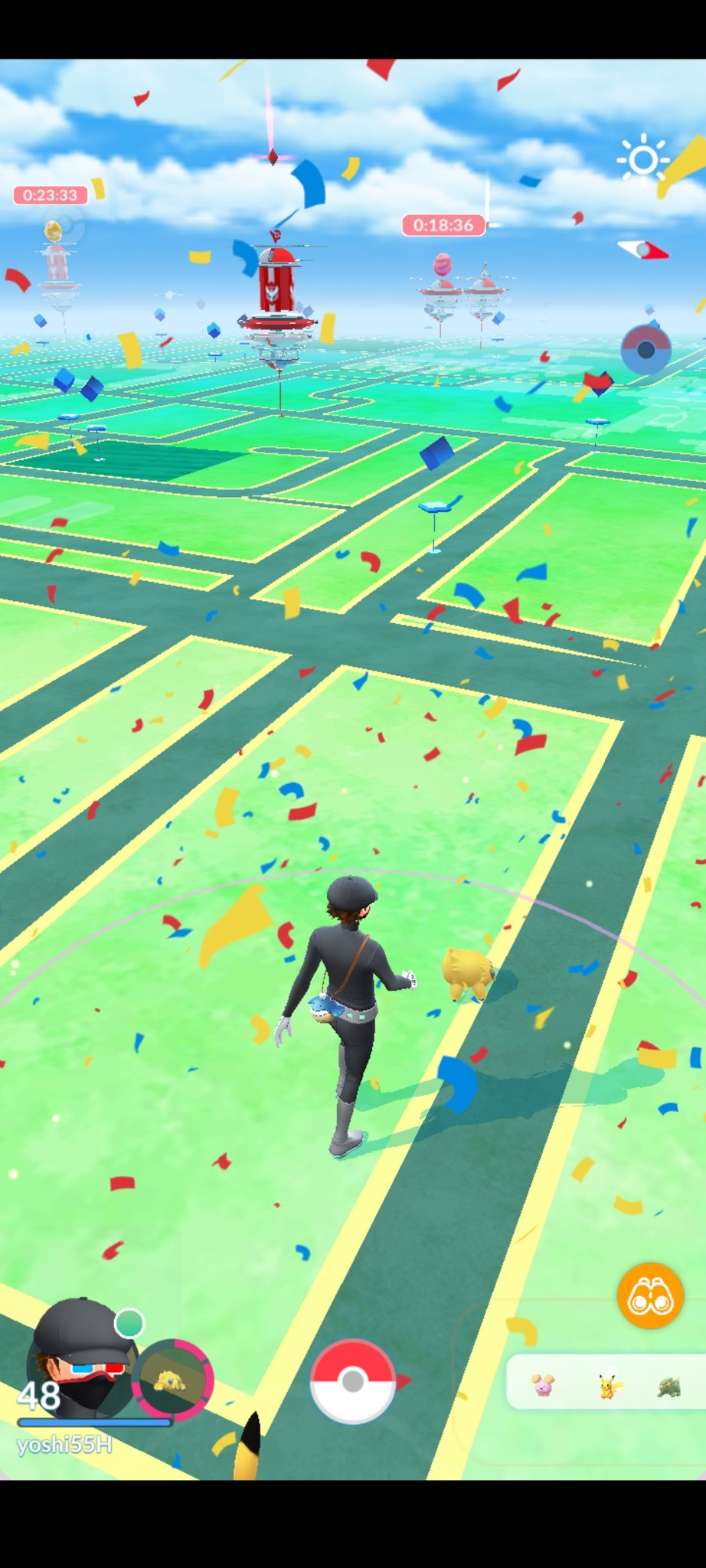 Yoshi55 あれ 花吹雪が舞ってきた ポケモンgo T Co rh3rxbjv Twitter
