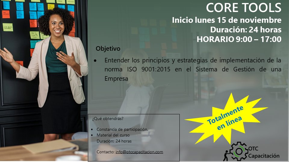 CapacitacionOtc's tweet photo. Nueva fecha para #curso #ISO9001, obtén tu DC3 ahora. 
https://t.co/9xfie1NX9Y https://t.co/Ubshs7ZU6k