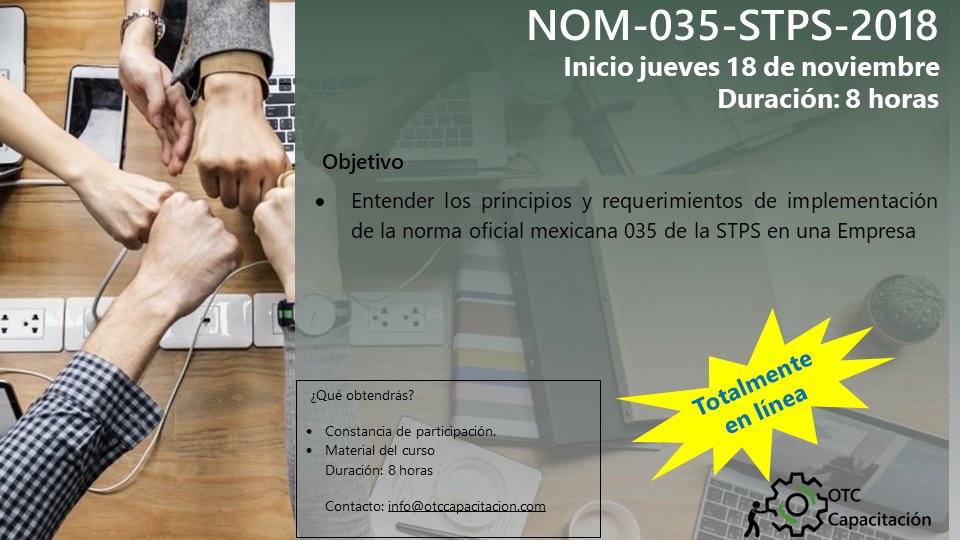 CapacitacionOtc's tweet photo. Nueva fecha para #curso #ISO9001, obtén tu DC3 ahora. 
https://t.co/9xfie1NX9Y https://t.co/Ubshs7ZU6k