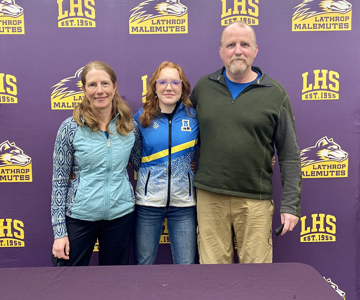 Congratulations to Abigail Haas on signing her Letter of Intent to join the Nordic Ski team at UAF next year!