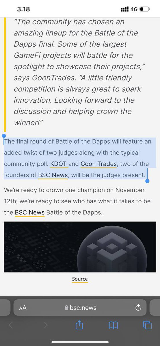 axeltarifa's tweet photo. @JackofSumTrade @news_of_bsc @binamonok @DeRaceNFT @yooshi_official Both @GoonTrades and KDOT gave their vote to @binamonok. That’s how 👍 https://t.co/93u6VwdX1S