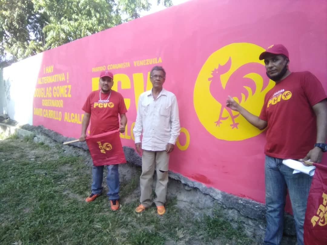 PCV_Venezuela's tweet photo. 📸 ¡Hablan las paredes! Douglas Gómez a la Gobernación de #Aragua y David Carrillo a la Alcaldía de Mario Briceño Iragorry 
#HayAlternativa https://t.co/XFryRsDwY4