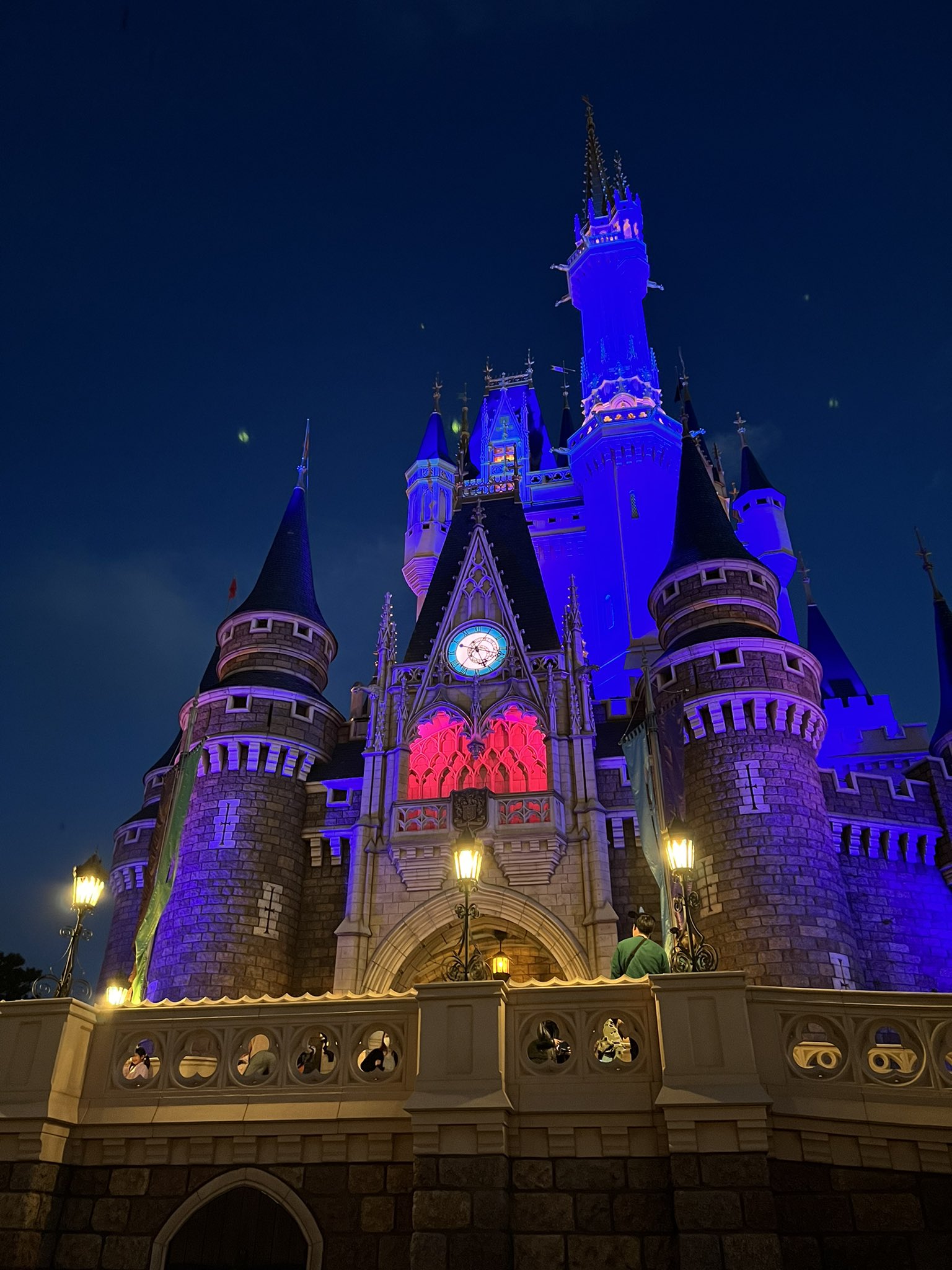 ディズニー公式 ブルーのライトアップで ディズニープラスデイ をセレブレート フォト 東京 ディズニーランド フロリダ ウォルト ディズニー ワールド リゾート アウラニ ディズニー リゾート スパ カリフォルニア