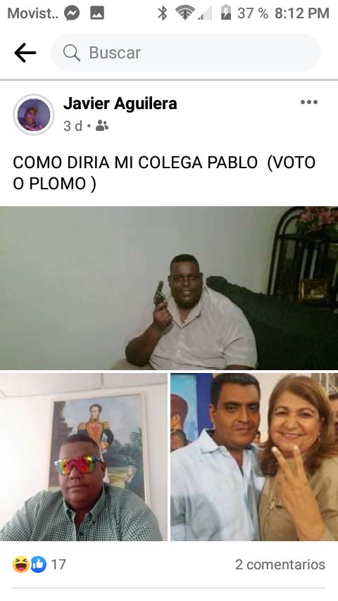 frannier007's tweet photo. @gestionperfecta Mi apreciada amiga Min. Melendez, le escribo para denunciar a este sujeto q tiene amedrentado a los habitantes del municipio libertador del Edo Monagas, le pido de manera encarecida tome cartas sobre está situación q aquejan al municipio. Gracias. https://t.co/Bjque6ojy5