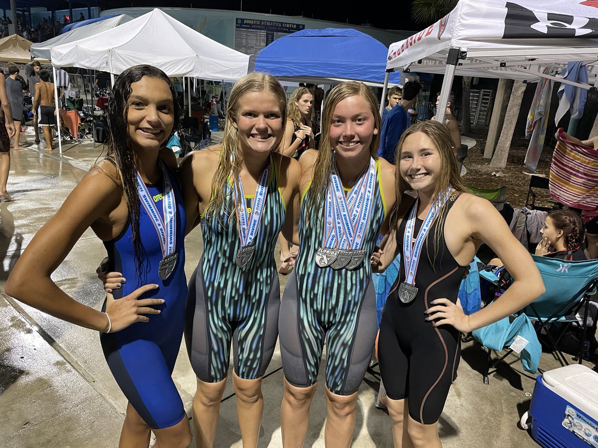GCSharks's tweet photo. Congratulations to Krista, Olivia, Kristi and Carinn for placing 7th in the state in the 200 free relay! Go Sharks https://t.co/CwGM0JXf1J