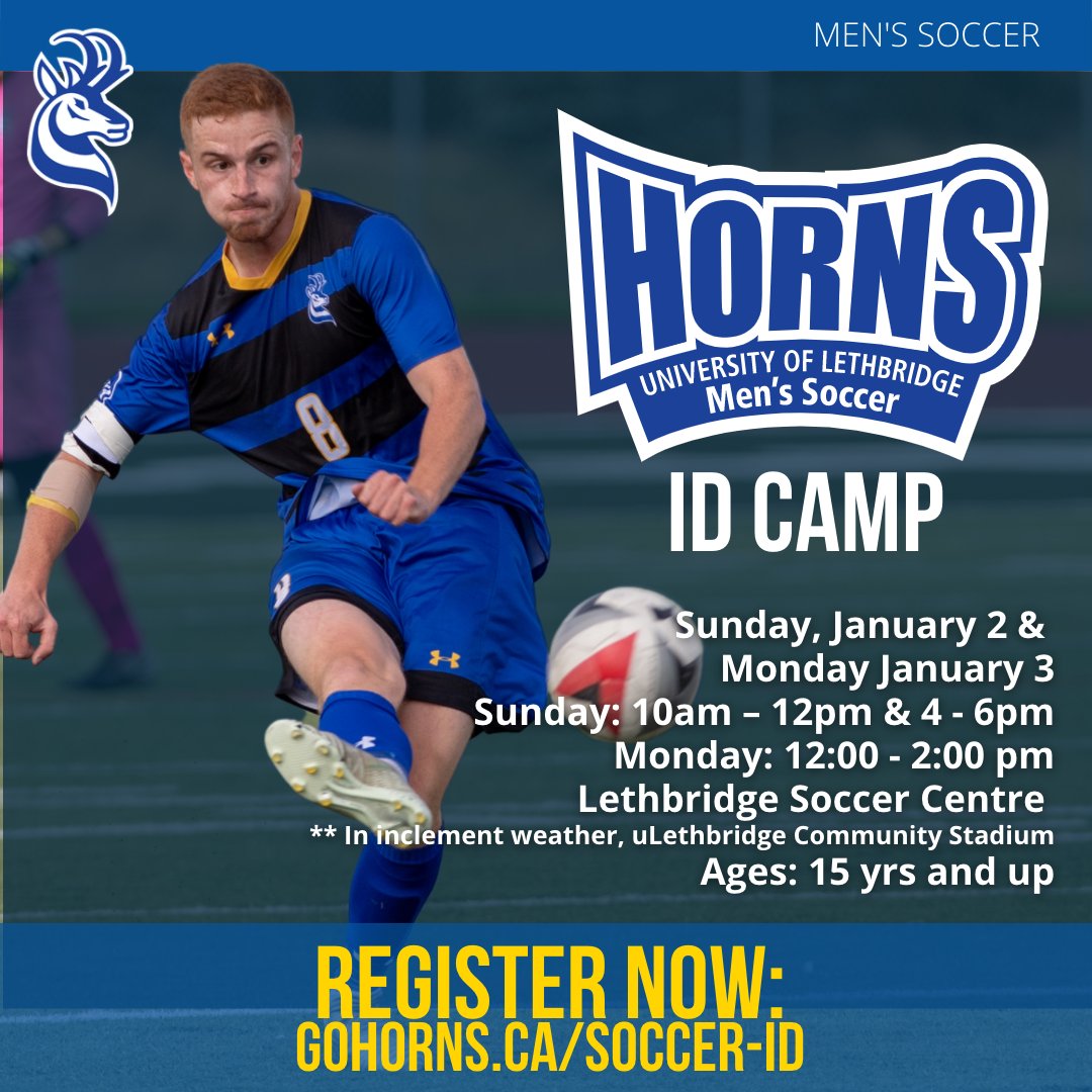 Want to become a Pronghorn? Show us your skills at our upcoming Men's Soccer and Women's Rugby ID camps! <a href="/HornsRugby/">HornsRugby</a> <a href="/Horns_Soccer/">Horns Soccer</a>