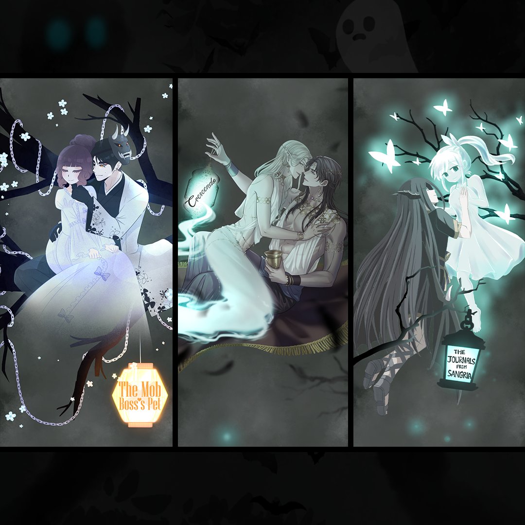 webtooncanvas's tweet photo. Mortals, do you miss spooky season?👻 

Shoutout to @LisHikaru for organizing this #CANVASCollab! 

Haunted Garden ➡️: https://t.co/9R1pRaLRMx https://t.co/vjXLErKZXu