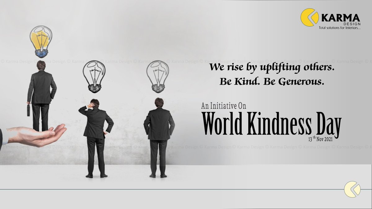 Karma_Design_'s tweet photo. One small kind act can cause a ripple effect that impacts an entire community. If we are all focused on being kind, we are creating a movement of change. This change may have the potential to uplift the entire mankind.

An initiative on #WorldKindnessDay #kindness #love #bekind https://t.co/RJOE64VbsS
