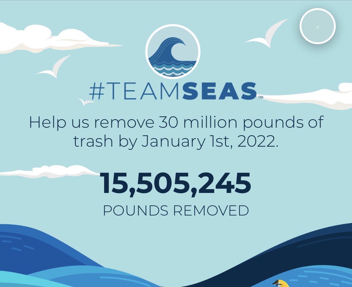 15M lbs of trash removed in just 2 weeks!!! We’re over halfway there with 7 weeks to go!! 1/4 million people from 165 countries have donated so far!! 30M lbs here we come! I proudly stand by the number of exclamation marks in this post!!!!