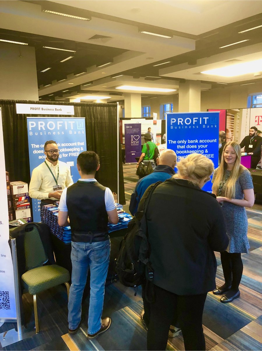 profitnowhq's tweet photo. We went to NYC Small Business Expo in October and met with AMAZING small business owners...Offering them FREE bank accounts with FREE bookkeeping was a blast! https://t.co/vU1ojbxAjT