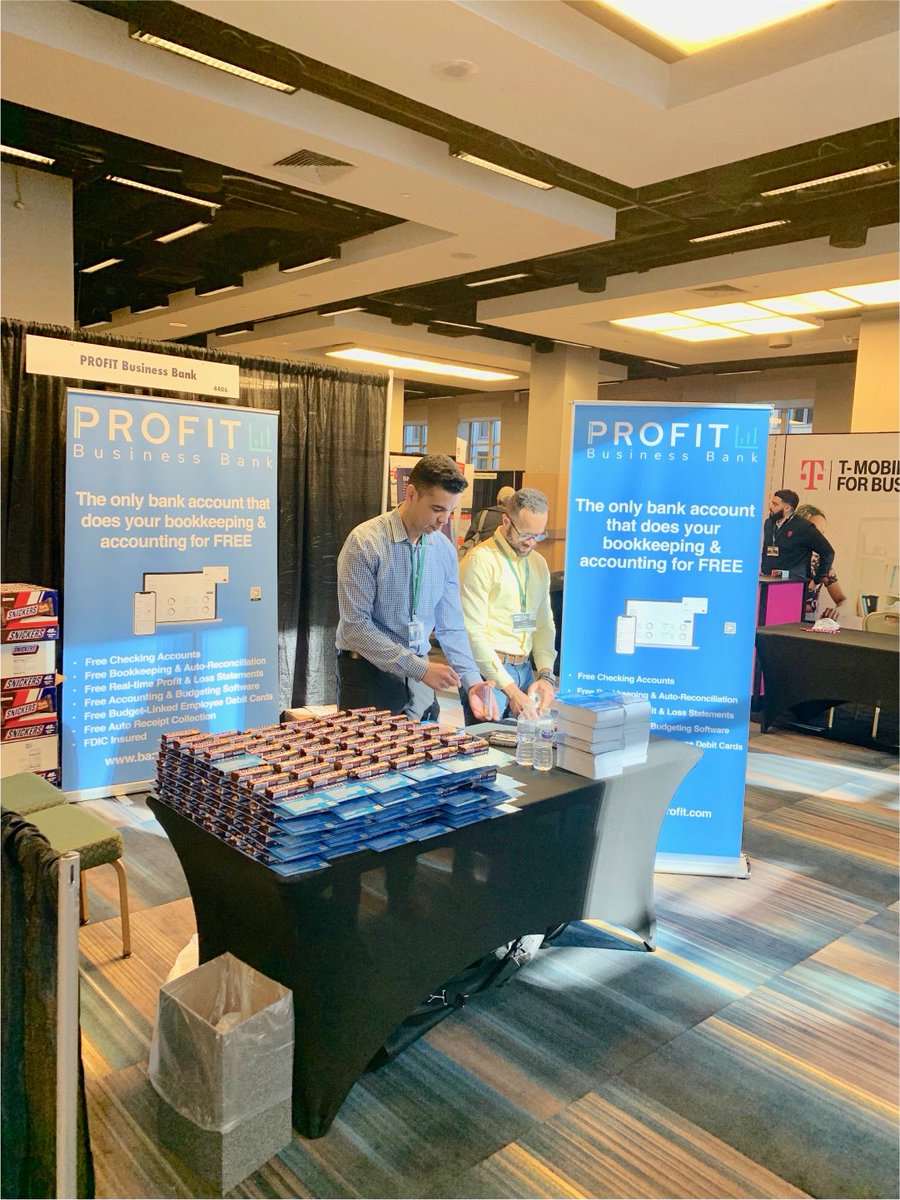 profitnowhq's tweet photo. We went to NYC Small Business Expo in October and met with AMAZING small business owners...Offering them FREE bank accounts with FREE bookkeeping was a blast! https://t.co/vU1ojbxAjT