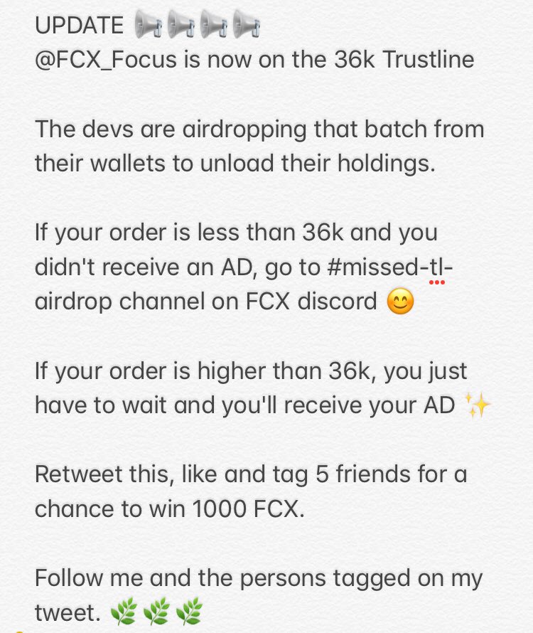 cryptokiddosss's tweet photo. UPDATE! 📌

RT, Like and Follow:
@FCX_Focus 
@xrpkermit 
@Tomaszxrpledger 
@XRPNikodem 
@cryptokiddosss 

for a chance to win 1000 FCX ✨♥️
Winner will be announce after 24 hours. https://t.co/2f4jZUSSzV