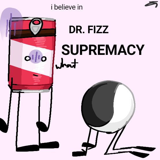 Zavixel's tweet photo. I believe in dr fizz supremacy #InanimateInsanityInvitational #nonfnfcontent #yinyang #drfizz  #ibelieveinsupremacy #artistontwittter #objectshow https://t.co/yjH76ilsM1