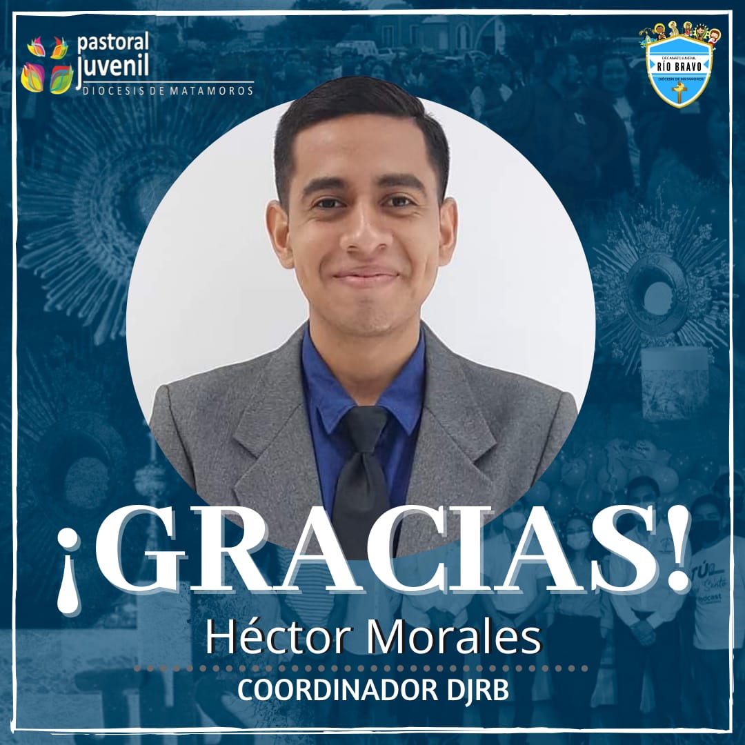 DecanatoJRB's tweet photo. Héctor Morales, ha apoyado en este ciclo de coordinación 2018-2021.
Agradecemos a Héctor, por todo su apoyo, esfuerzo y dedicación, a nuestro Decanato Juvenil de Río Bravo. 

¡Mucho éxito en todo Goya! En oración por tu nueva etapa, Dios te bendice🙏 

#DecanatoJRB⛪ https://t.co/XHxvPk6WyA
