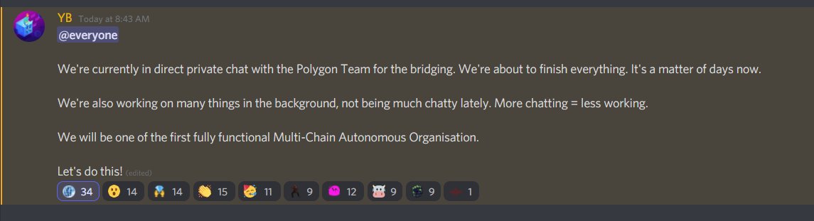 shintaaru's tweet photo. $qao Token is moving forward people
Talks with #Polygon
A bridge is soon to be released, Lowering $100+ ETH fee's to fee's only a few dollars if not less
This enables alot of people willing to give QAO a chance, but who only have a few dollars
#qao #qaofam #altcoin #Crypto https://t.co/BKcFS0cmsE