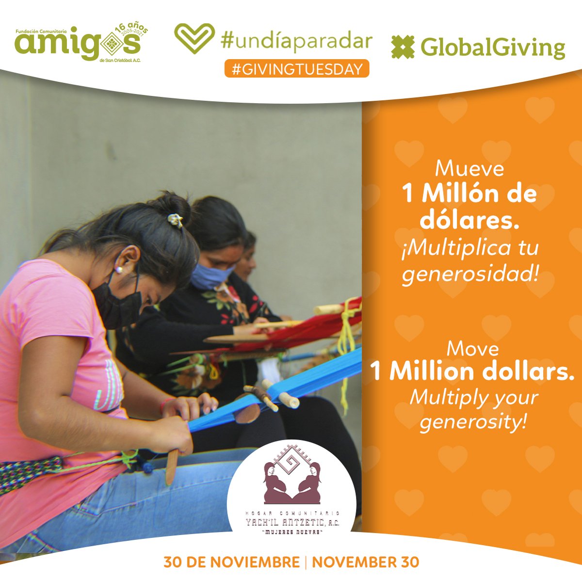 amigossanc's tweet photo. Hogar Comunitario Yachil Anzetic brinda capacitación para el autoempleo y prevención de la violencia a más de 100 mujeres.
_
Yachil Anzetic Community Home provides training for self-employment and violence prevention to more than 100 women.
#Undiaparadar #SomosASC #YoDonoASC https://t.co/YmAg8K9AjI