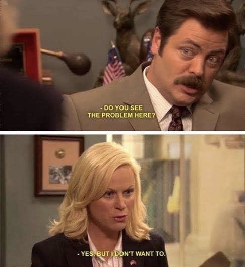 bellalunaestela's tweet photo. cancer energy ~ parks &amp; rec edition https://t.co/c1CFQix8OJ
