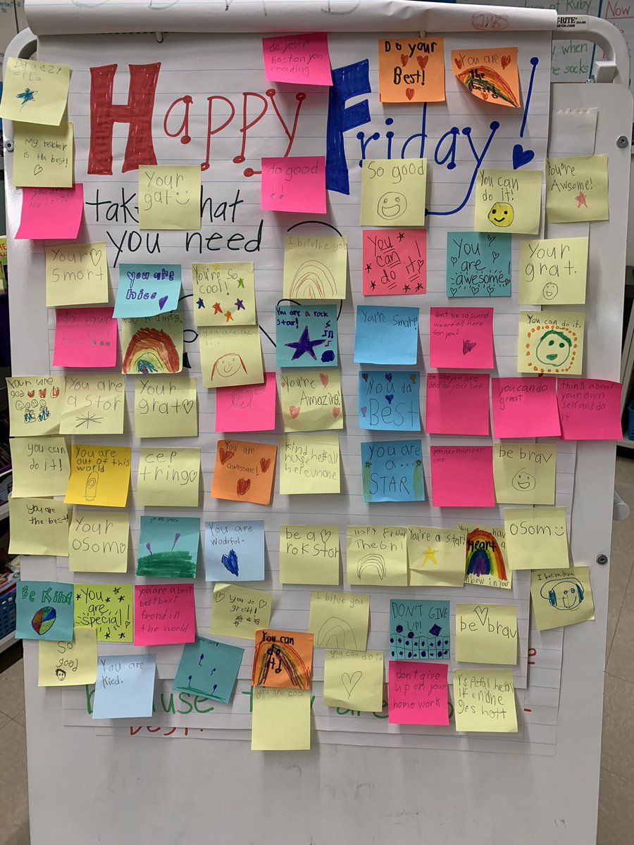 Fridays are for KINDNESS &amp; Friend Fridays! Today we posted motivational words for our friends to take throughout the day when needed 💜💜💜 <a href="/CentralSchoolEB/">Central School</a> 
Thanks for the original inspiration @MsALESSANDR0 and <a href="/Miss_Gruber/">Nicole Gruber</a>!