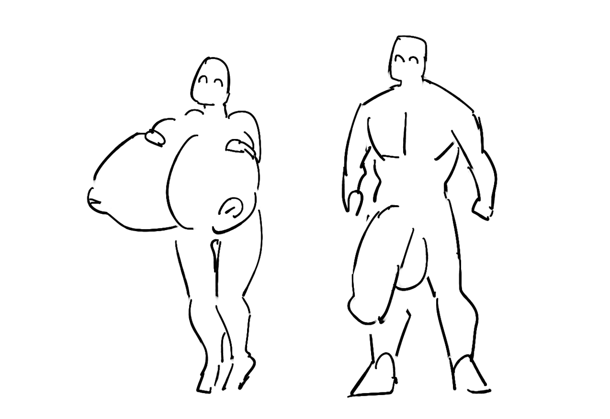 よく見てるやつがこんな感じなんでアレ
※乳とちんちんの絵です 