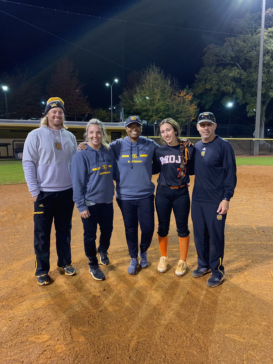 Had a great time at the <a href="/KSUOwlsSB/">Kennesaw State Softball</a> camp ! Back to <a href="/LegacyShowcase/">Legacy Showcase</a> tomorrow.