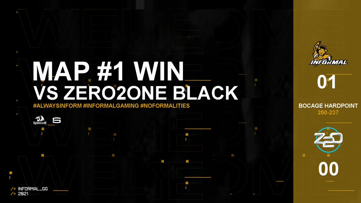 Informal_GG's tweet photo. Close call, #InformalCOD takes map #1 in match #2 over @TeamZero2One (Black) with a score of 250-237 on Bocage Hardpoint!
- Check it out live on the main stage! - https://t.co/ULqRAjZewG
- https://t.co/rZ5HPCBc2l
#AlwaysInform #InformalGaming #CinchDetroitOpen https://t.co/ZUfbGpSzsE