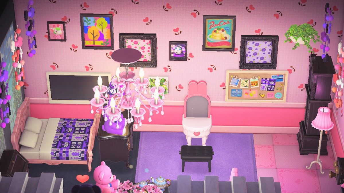 Doki_Crossing's tweet photo. I made Chelsea and Muffy roommates and edited Muffy's manor to be My Melody/Kuromi themed <3 #AnimalCrossing #ACNH #NintendoSwitch #sanriocore https://t.co/S5tH7Y9wKB