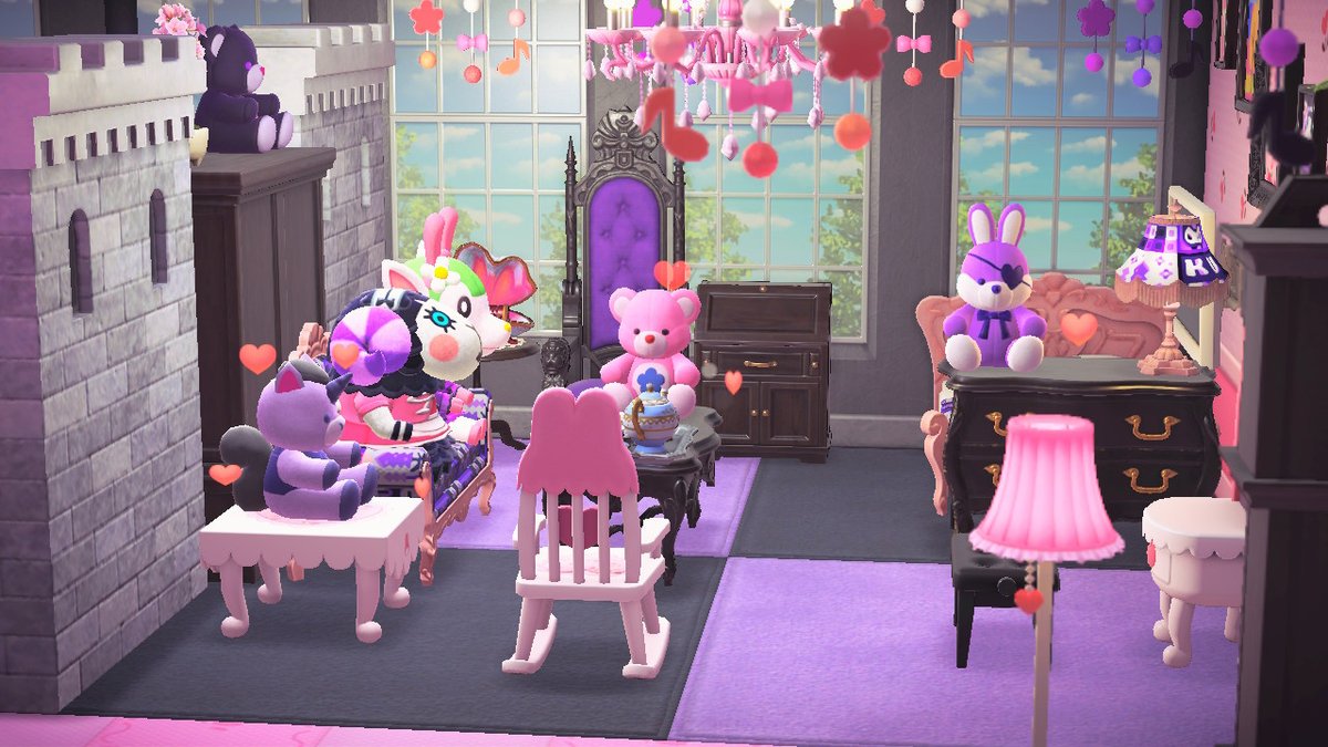 Doki_Crossing's tweet photo. I made Chelsea and Muffy roommates and edited Muffy's manor to be My Melody/Kuromi themed <3 #AnimalCrossing #ACNH #NintendoSwitch #sanriocore https://t.co/S5tH7Y9wKB