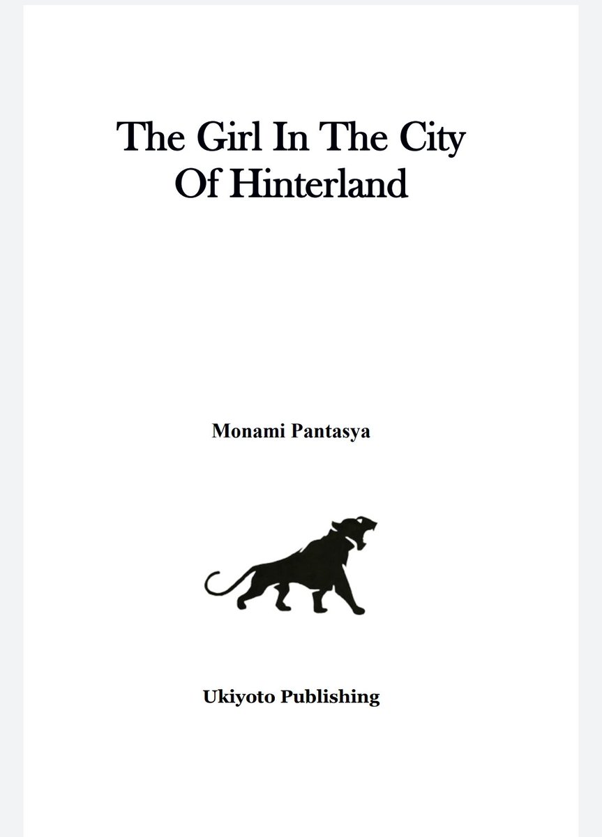 MonamiPantasya's tweet photo. The Girl In The City Of Hinterland. Soon to be published. https://t.co/pOwSjAxcfD