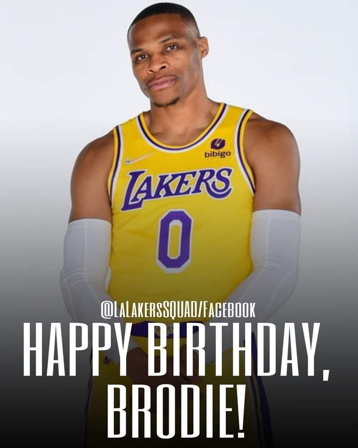 Happy Birthday Brodie!  Russell Westbrook     God bless   